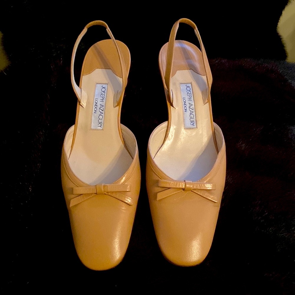 Italian leather sling back
